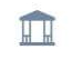 icons of Gazebo with Sitting Area
